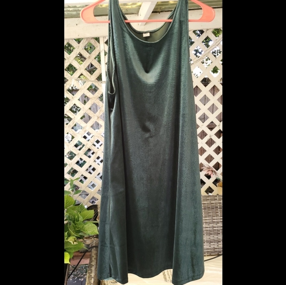 Emerald Green Velvet Dress